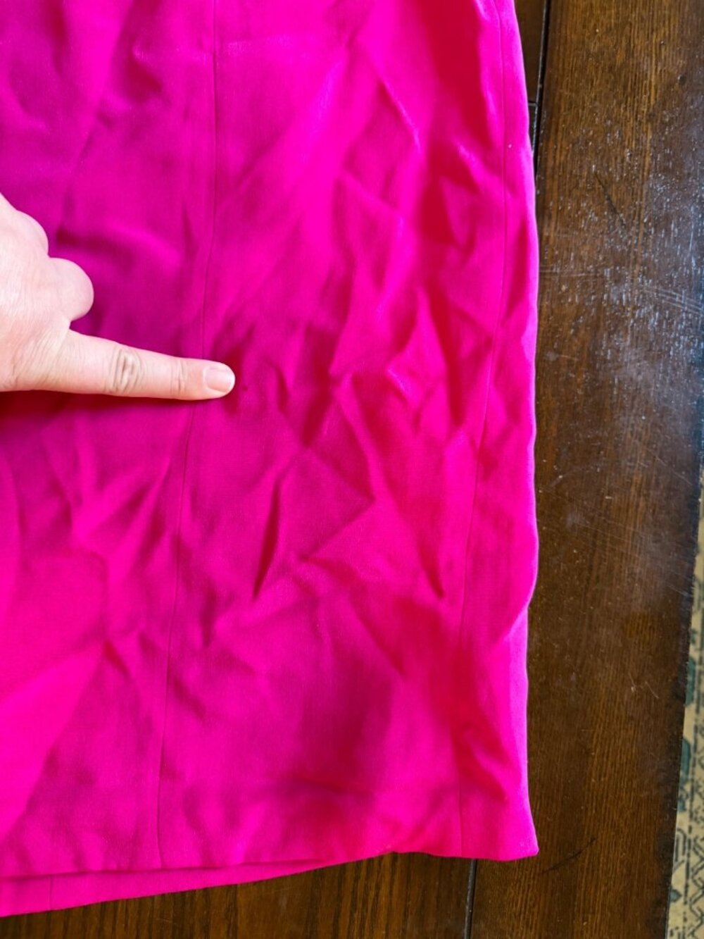 Vintage August Silk Sheath Dress Suit Set Fuchsia Pink Professional Office 8 - Picture 11 of 15